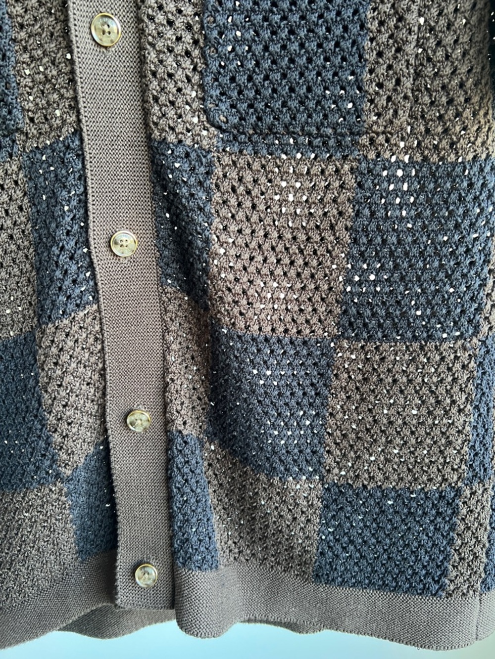 Reiss Crochet Button Polo - Picture 6 of 11